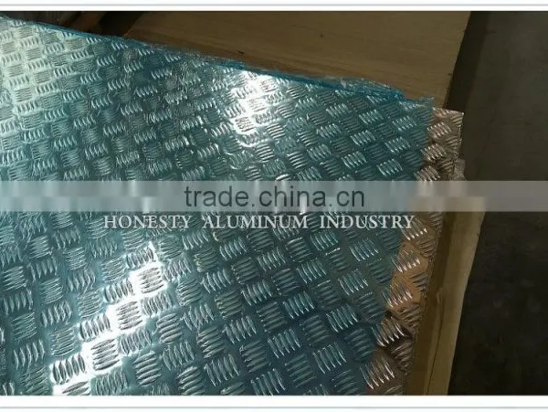 High Quality 5052 5754 5083 H32 H34 H36 Aluminum Checker Plate for Check photo-3