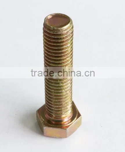 DIN933 Yellow Zinc Hexagon Bolts photo-2