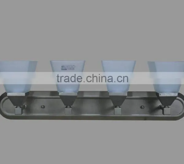 Metal and Glass Shade 4 Lamp UL Manufacturer Wall Light/Wall Sconces photo-3