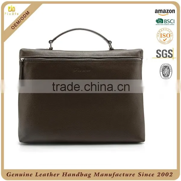 Guangzhou Factory OEM Pebble Leather Mens Bag Dual Use Backpack and Messenger Bag Custom Bucket Black Leather Bag for Men photo-6