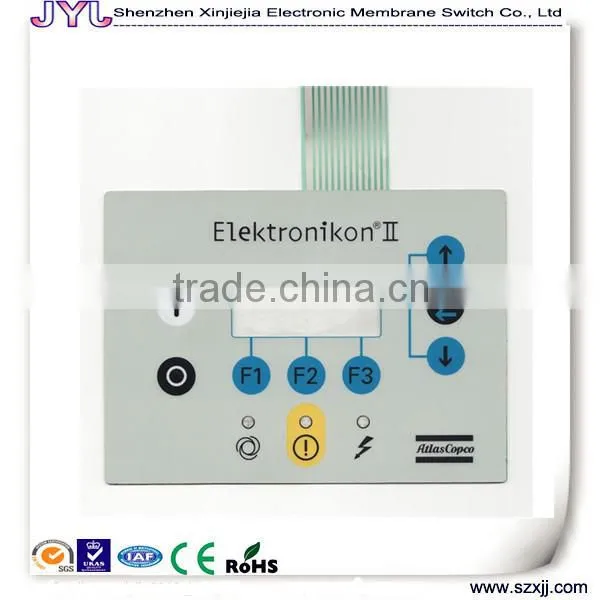 Electronic Metal Dome Membrane Panel Switch With Transparent / Clear Window