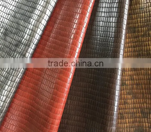 China Professional Manufacture PU Synthetic Leather for Bag and Shoes