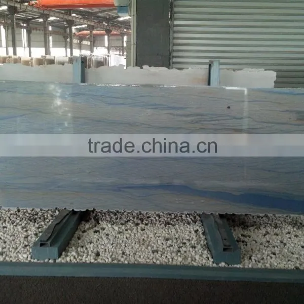 Natural Quarzite Slab -Azul Macauba photo-2