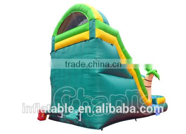 Inflatable Palm Tree Water Slide, Inflatable Water Slide Pool, Tropical Water Slide photo-4