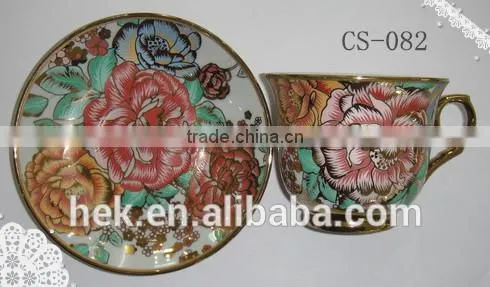 Ceramic Material and Eco-friendly Bulk China Tea Cup and Saucer photo-4
