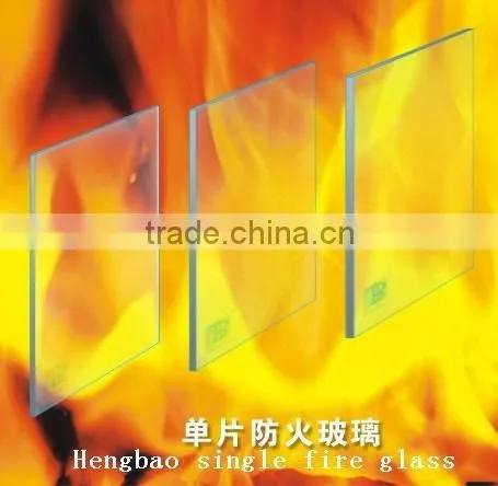 Single Layer Fire Resistant Glass