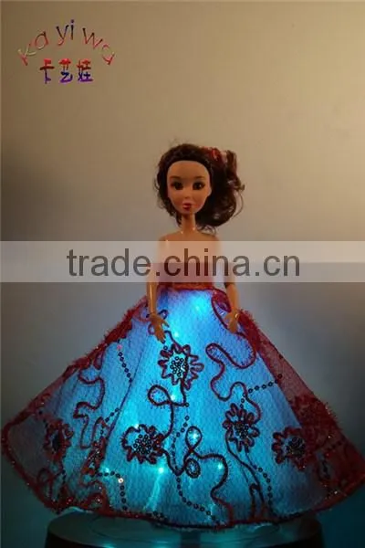 Festival & Wedding Decorations / Flashing Christmas Barbie Dolls