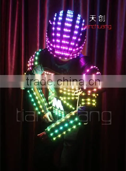 Leather Robot Jacket With LED Light photo-5