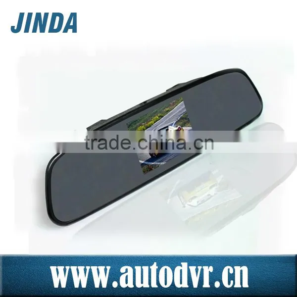 Replacement Style Auto Rearview Mirror With Built-In 3.5" LCD Monitor