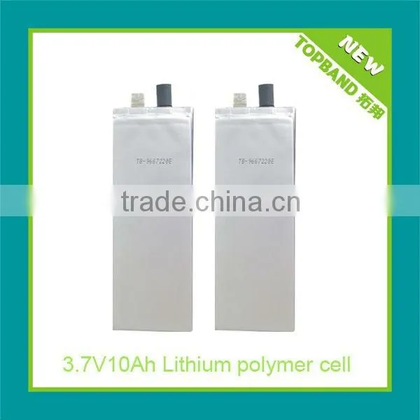 3.7V10Ah LIithium Rechargeable Polymer Cell