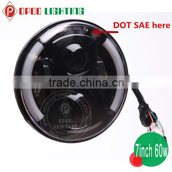 New 7" Led Headlight,DOT Osram 60w Hi Lo DRL 7" Led Headlight photo-2