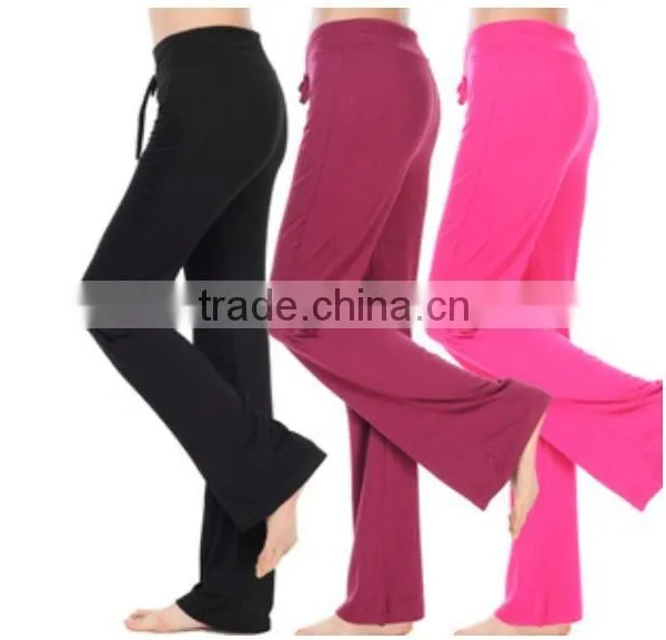 Fitness Ladies Pants Womens Yoga Jog Bottoms Stretchy Sweat-Lounge-Gym-Sports-Athletic-Pants-Modal-fabric-9-colors-choose