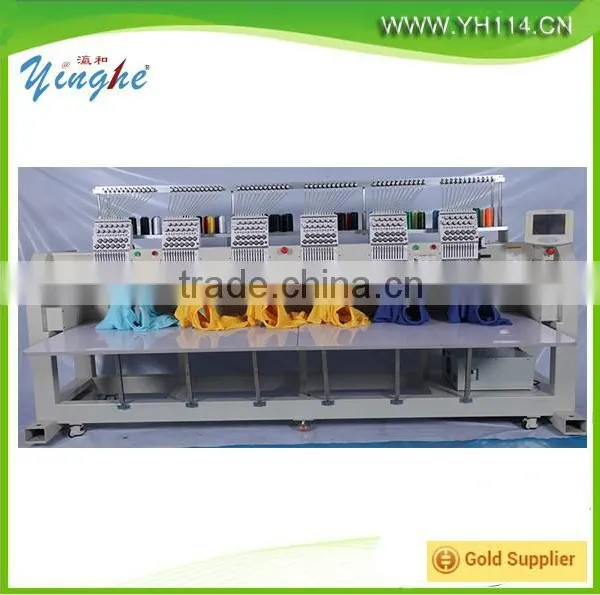 2015 China High Quality Towel / Garment Computer 6 Heads Flat Cap Embroidery Machine / Machinery Quality Choice