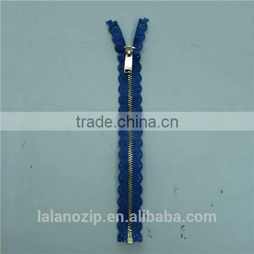 Rhinestone Chain for 100 Polyester Zippers Wholesale 5# Brass photo-3