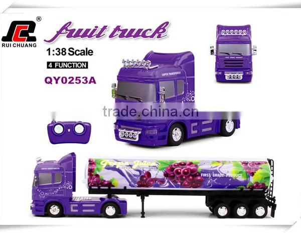 2014 New Design Kids r c Toy Truck With Fruit Artwork