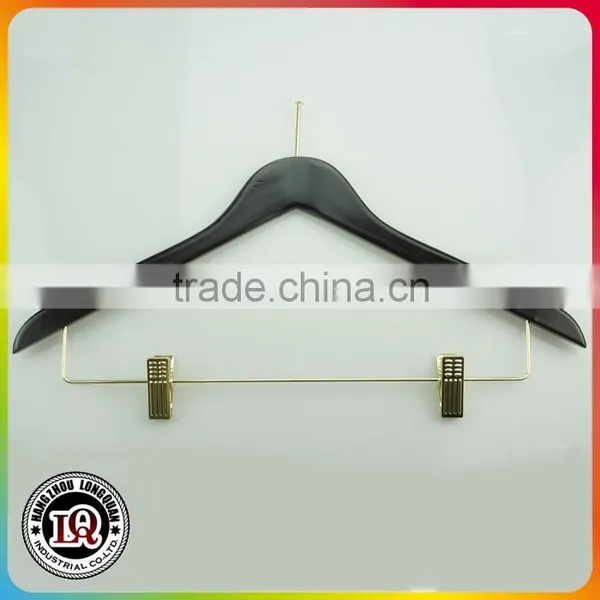 Luxury Wide Shoulders Antique Wooden Clothes Hanger photo-2
