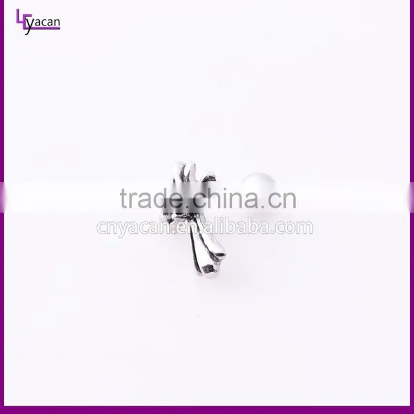 Steel Cartilage Piercing Cross Shape Stud Earrings Women photo-3