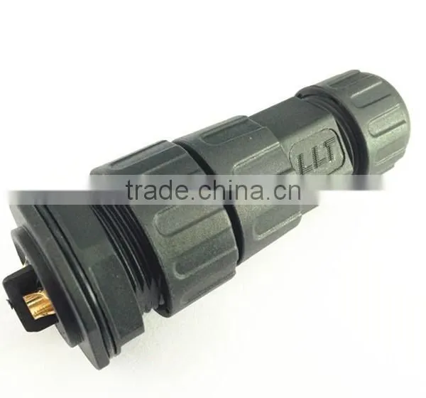 TUV UL Approved LLT 3 Pole Female Panel Mounted Waterproof Cable Connector photo-4