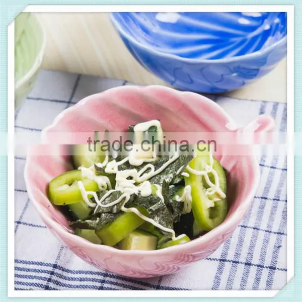 Ceramic Leaf Shape Bowl With Leaf Design Fruit Bowl photo-4