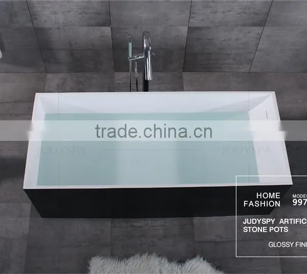 Cast Resin Stone Bathtub Freestanding YG9970 photo-6