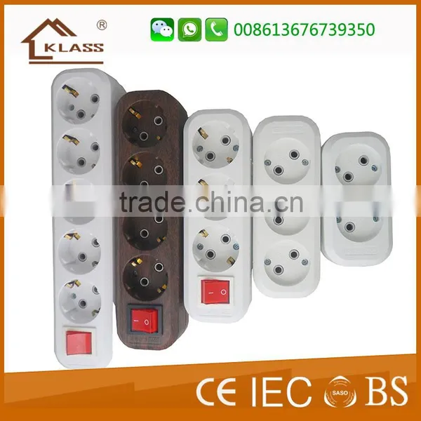 European 4way Extension Socket With Switch photo-2