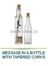 Message in a Bottle Gift Glass Bottle Drift Bottle With Tapered Corks