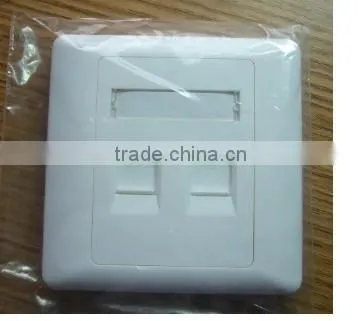China Supply High Quality Cat6 Double Port Rangle J45 Network Face Plate With Low Price photo-6