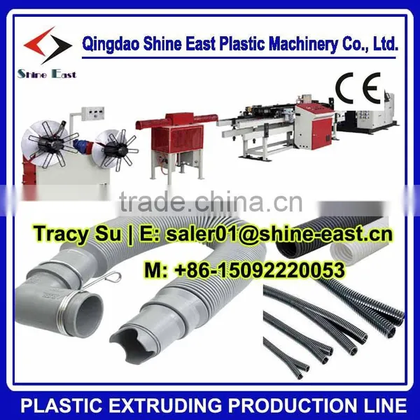 PVC Plastic Drain Pipe Machine / Washing Machine Plastic Flexable Hose Machine / Closestool Pipe Making Machine photo-2
