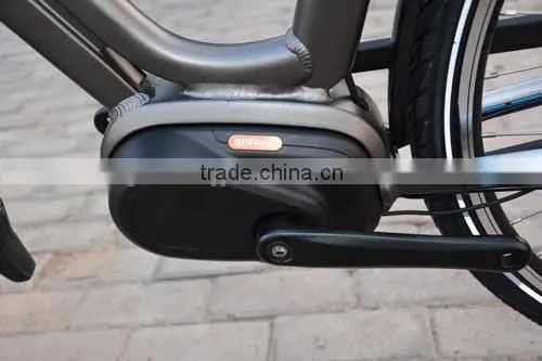 Lady 700CC Dutch Style e Bike With Bafang Central Motor Max System 36V 250W Front and Rear Roller Brake Best Selling Model photo-4