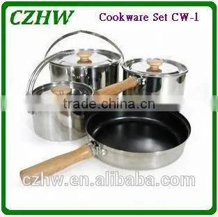 Stainless Steel Cookware Set Sauce Pot Frying Pans
