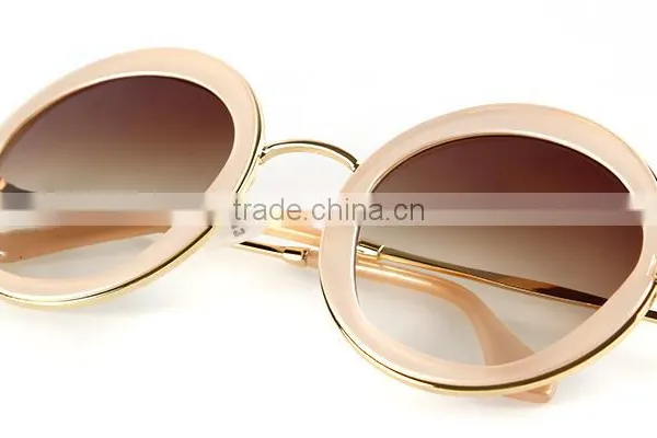 ADE WU Reminiscent Wholesale Metal Temple Sunglass Round SMU 12NS photo-5