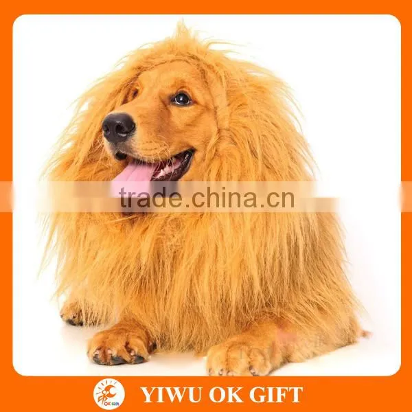 Amazon Hotsale Dog Lion Mane Costume Decoration Wigs Party Fancy Furry Hairs photo-5