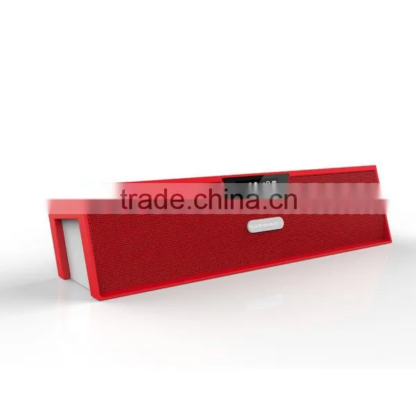 Small Size Flac Supported Led Light Time Display Dual Channel Bluetooth Speaker With fm Antenna photo-6