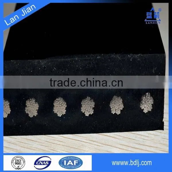 Stainless Steel Rubber Conveyor Belt ep 200 for Steel