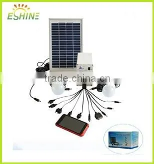 5W Home Solar Panel Kit Solar Lighting System Solar Charger for Mobile