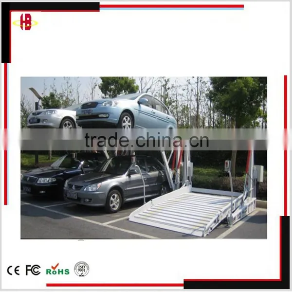 tilting garage parking stacker