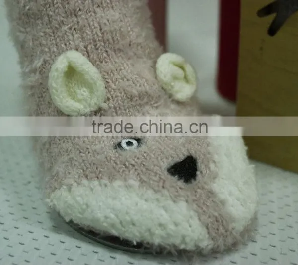 Women Fluffy Footie Soft Warm Comfortable Housewear Fluffy Socks Footie photo-4