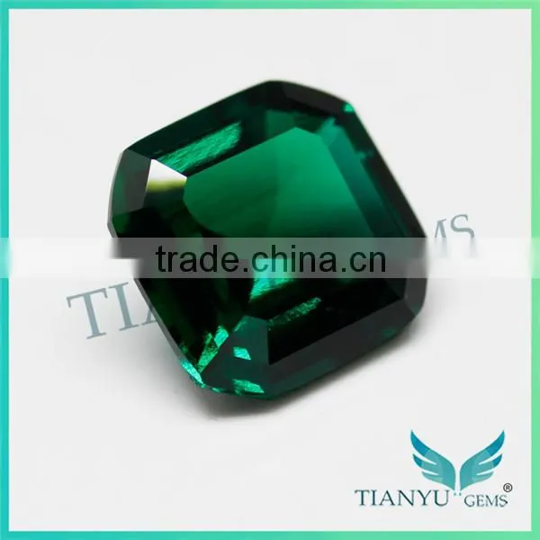 1 Carat Emerald 6.5x6.5 mm Emerald Cut Synthetic Emeralds for Sale photo-2