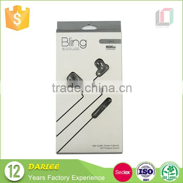 Recyclable Embossing in Ear Headphone Packaging Box With Clear Window photo-5