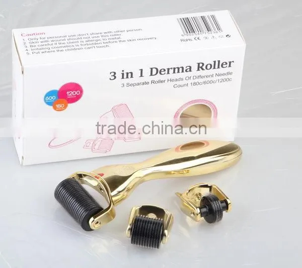 2016 Skin Care Face/Eyes/Body Derma Roller 3 in 1 photo-5