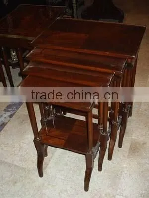 Antique French Nest of Three Tables photo-5