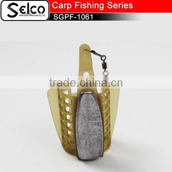 Plastic Mesh Fishing Cage Feeder With Terminal Swivel Snap photo-3