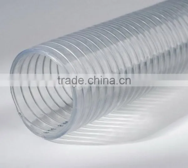 NON-TOXIC STEEL SPIRAL CLEAR PVC HOSE. SUCTION AND DELIVERY photo-3