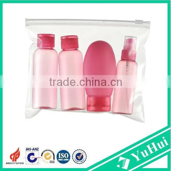 Hot Sell Plastic Travel Kit/travel Cosmetic Bottle Set With PVC Bag photo-6