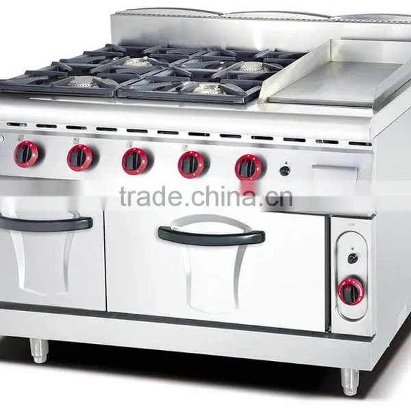 Restaurant Hotel 8 Burner Gas Range With Oven,commercial Gas Range Definition(ZQW-889-8) photo-4