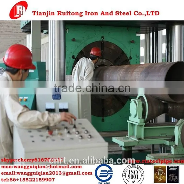 Large Diameter API 5L X70 PSL2 LSAW Steel Pipe 406mmx15.88mm photo-4