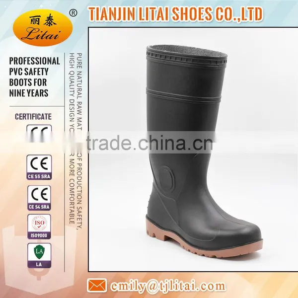 Cheap Steel Toe Safety High Heel PVC Gumboots photo-6