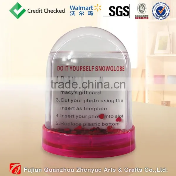 Custom Plastic Snow Globe With Photo Insert photo-3