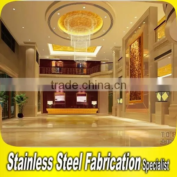 Custom-Made Stainless Steel Hotel Lobby Interior Decoration Equipment photo-4