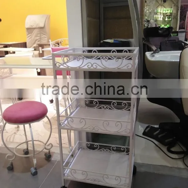 Portable Manicure Furniture Cabinet With Movable Stool Inside for Nail Salon TKN-2992 photo-3